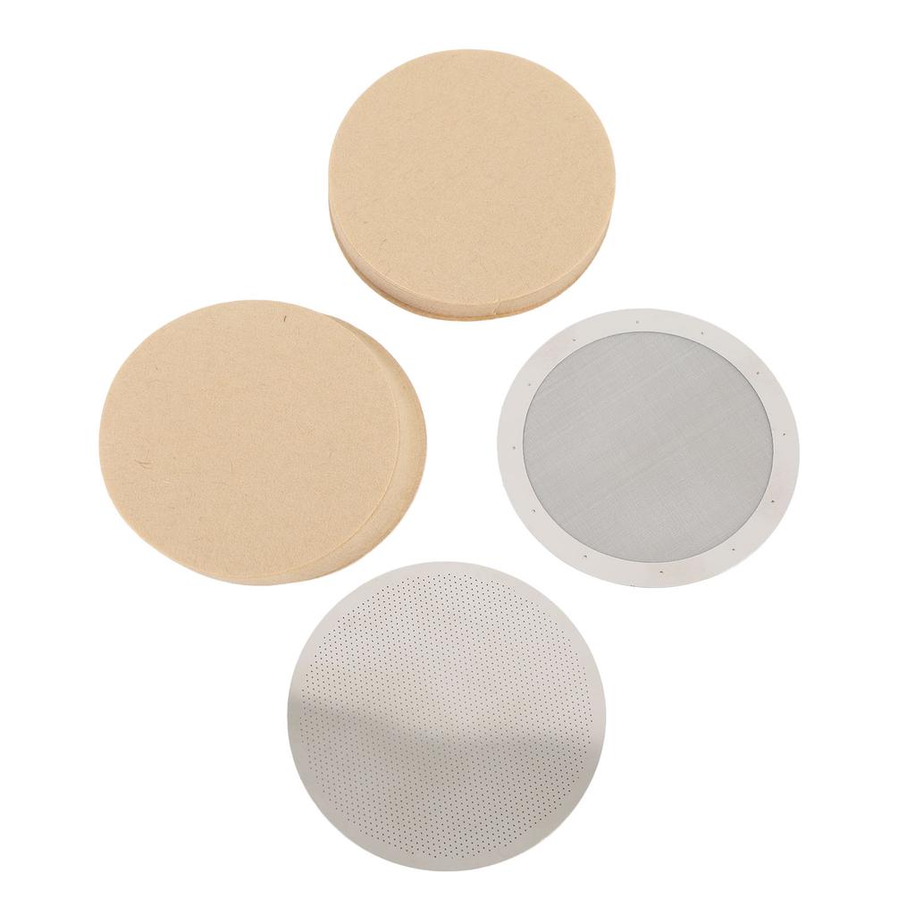 Disk Coffee Filter 2.4 Inch Stainless Steel Reusable French Press Coffee Maker Metal Filter Mesh for Replacement