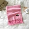 Solid color scarf women's winter new imitation cashmere scarf multi-color warm scarf long shawl