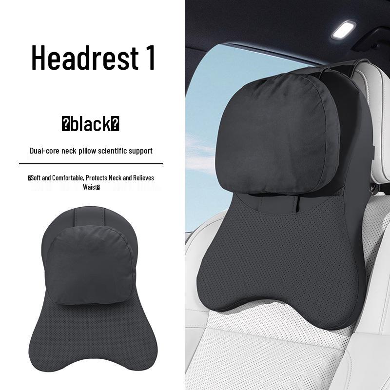 Compatible Headrest Neck Pillow & Lumbar Support for BYD Models: e2, e3, e9, S6, S7