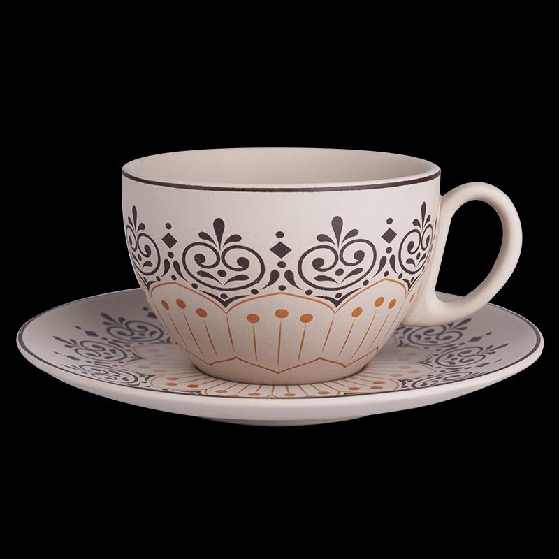 RAK PORCELAIN E10 Ceramic Coffee Cup and Saucer Set