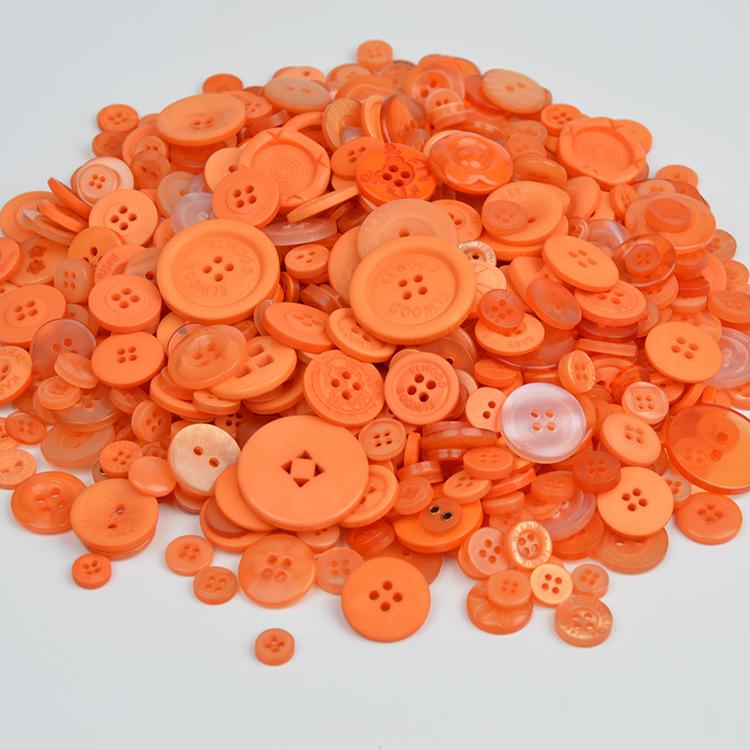 Available Now! Mixed Color Round Resin Buttons for DIY Crafts – Ideal for Handmade Button Art and Floral Designs.