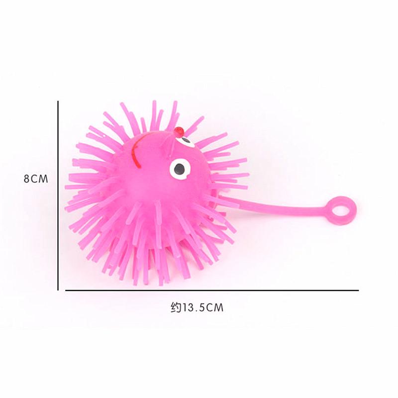 Child Soft Rubber Toy Elastic Glow Hairball