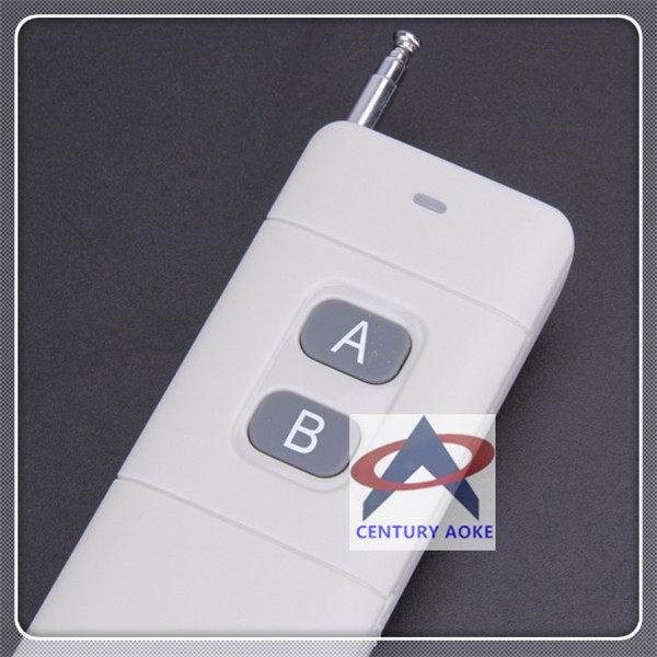 DC 12V Single Channel Learning Remote Control Switch, Long-Range 315/433 MHz, A-On B-Off