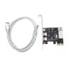Black FireWire 1394a Controller Card Plastic PCI Express Firewire Adapter  For Desktop PC