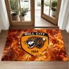 Hull City Fußball Design Kristall Samt Teppich Weiche Dekorative Matte für Schlafzimmer Eingang