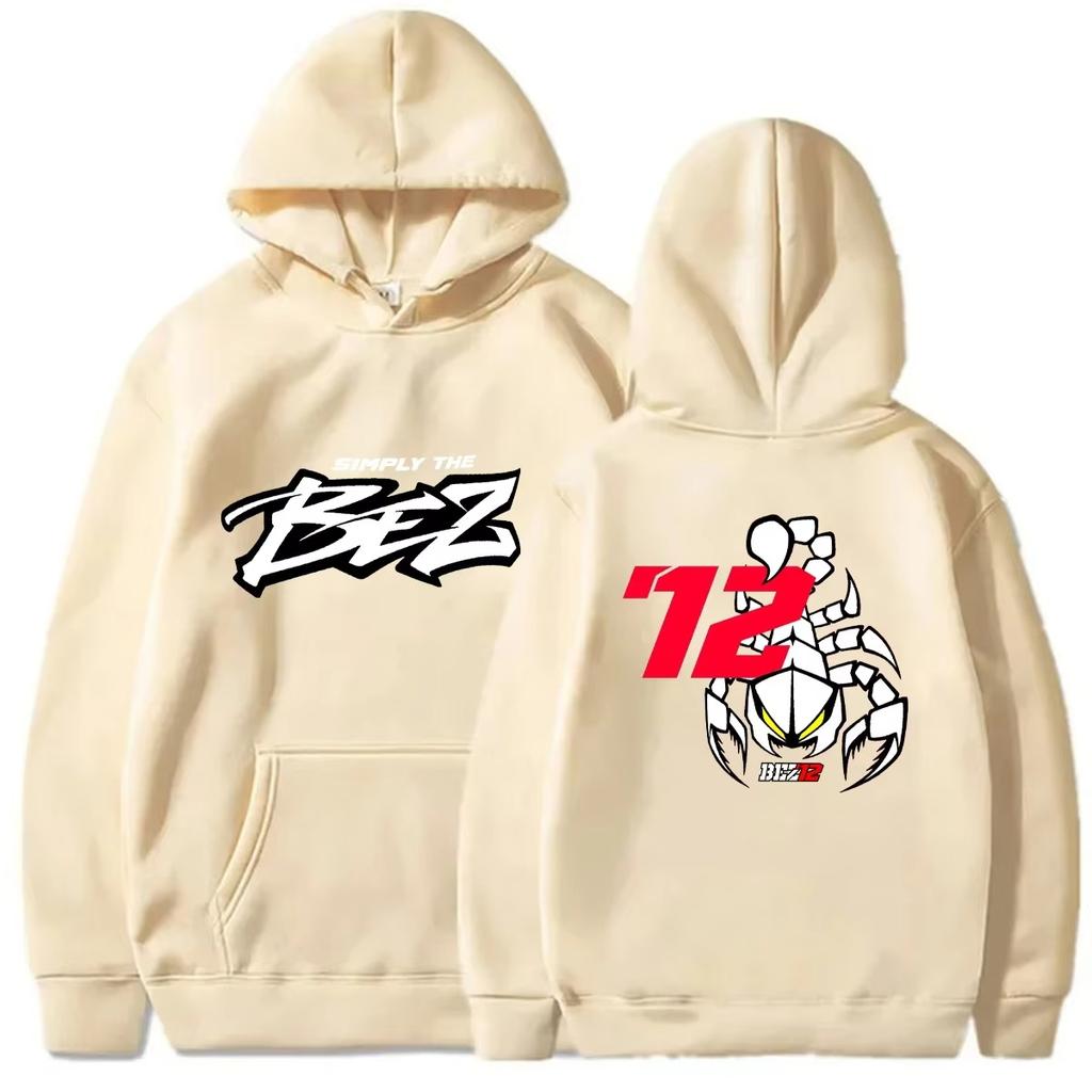 Men's Hoodie Marco Bezzecchi 2024 New Motorcycle Race 72 Driver Fan Printed Hoodie Men's and Women's Autumn Casual Coat Tops
