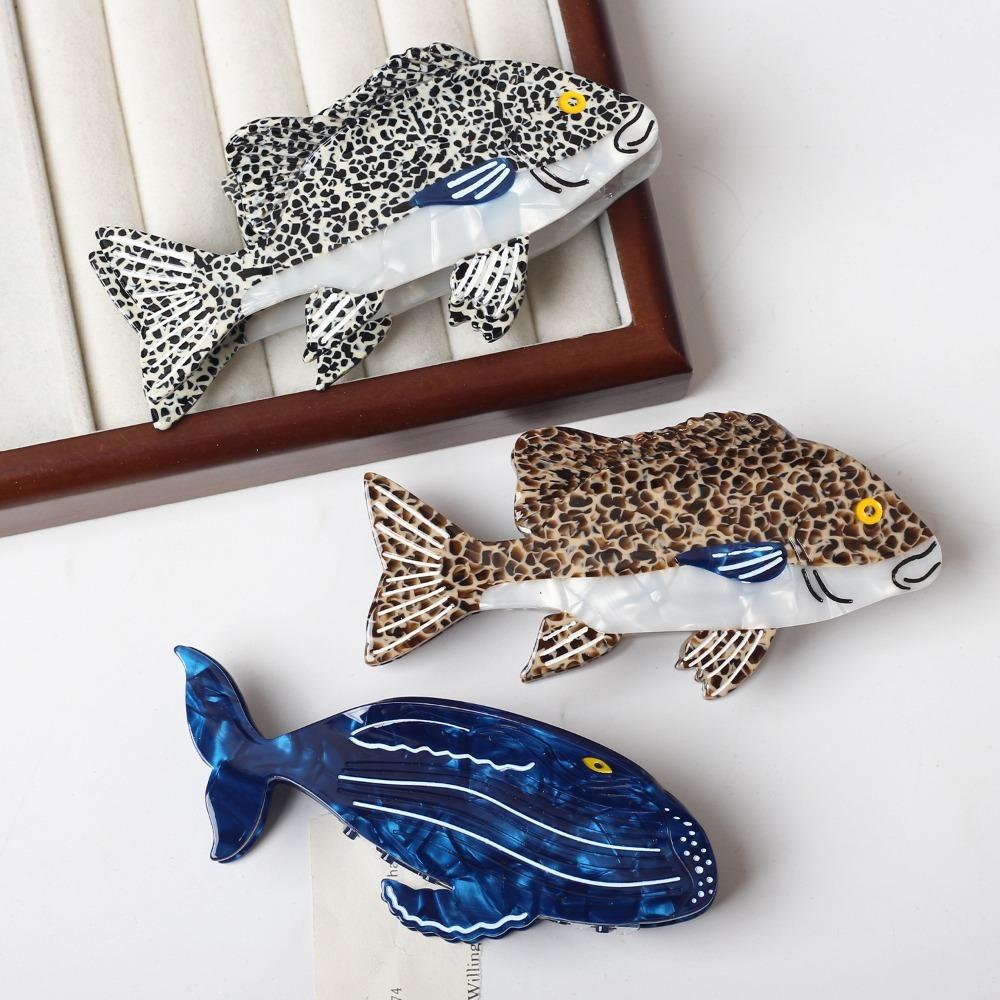 Noctilucent Acetate Fish Hair Claw Sweet Animal Hair Clip Gift Sperm Whale Shark Clip Gifts