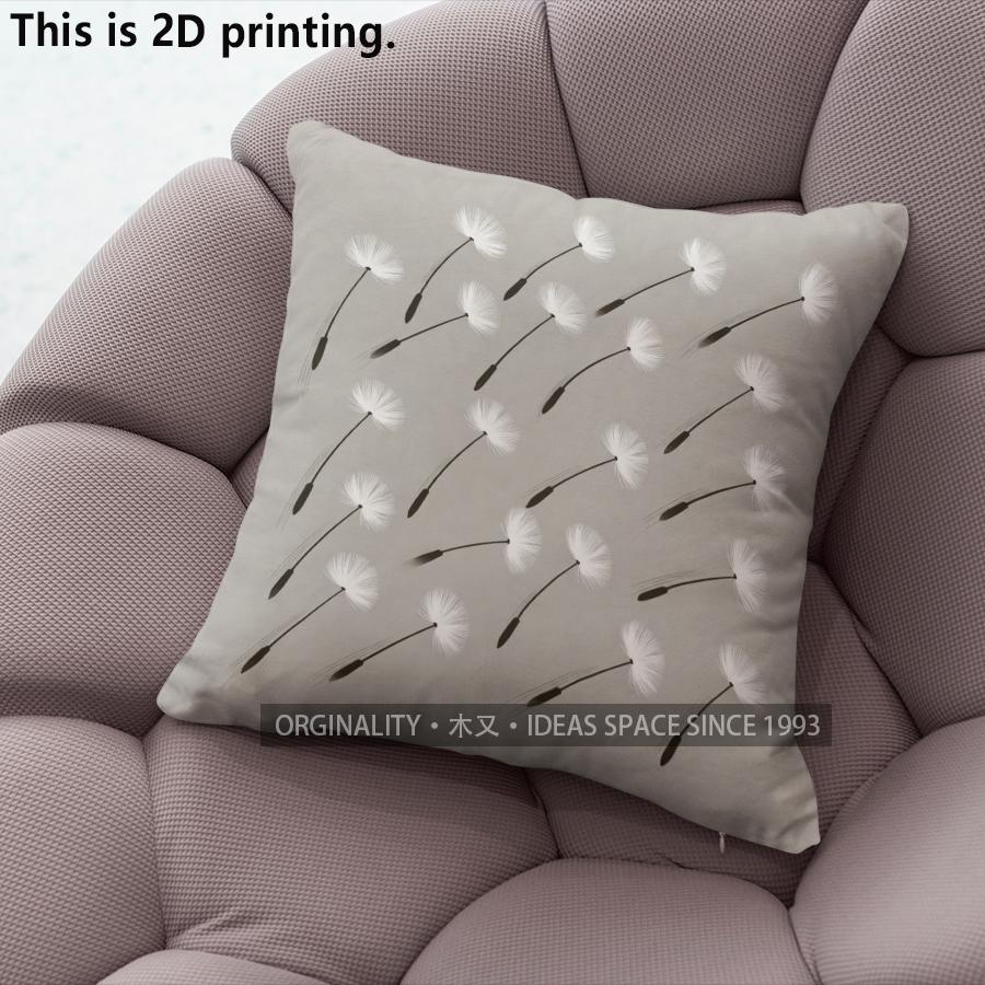 Dandelion Print Decorative Throw Pillow Covers Pattern Cushion Cover Suitable For Sofa Bedroom Car Pillow Cover