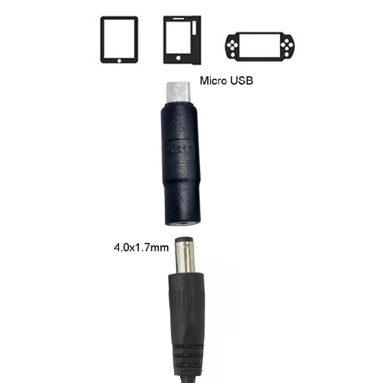 USB Male To 4.0x1.7/3.5x1.35mmConnector Adapter for Phone Tablet Charging Adapter