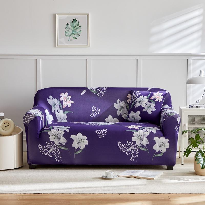 Anti Slip and Dust Proof Fabric Sofa Cover Cloth Ins Wind Elastic Sofa Cover Sofa Towel All Inclusive for All Seasons