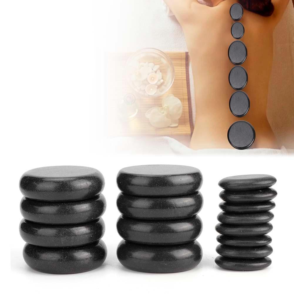 16pcs/set Hot Spa Massage Stone Set Heated Basalt Body Massage Rock Kit