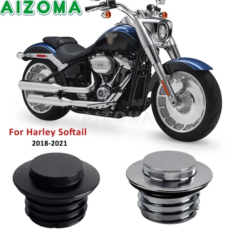 Motorcycle Gas Tank Cap Pop-up Fuel Tank Cap Cover For Harley Softail Low Rider FXLR FXLRS FLSL FLSB FLHC FLHCS FLFB FLFBS FLDE