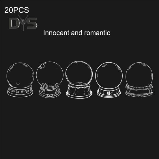 Transparenta torkade blommor bokmärken DIY pressade blommor bokmärke gör-kit Tydliga önskeflaskor klistermärken för kvinnor presenter