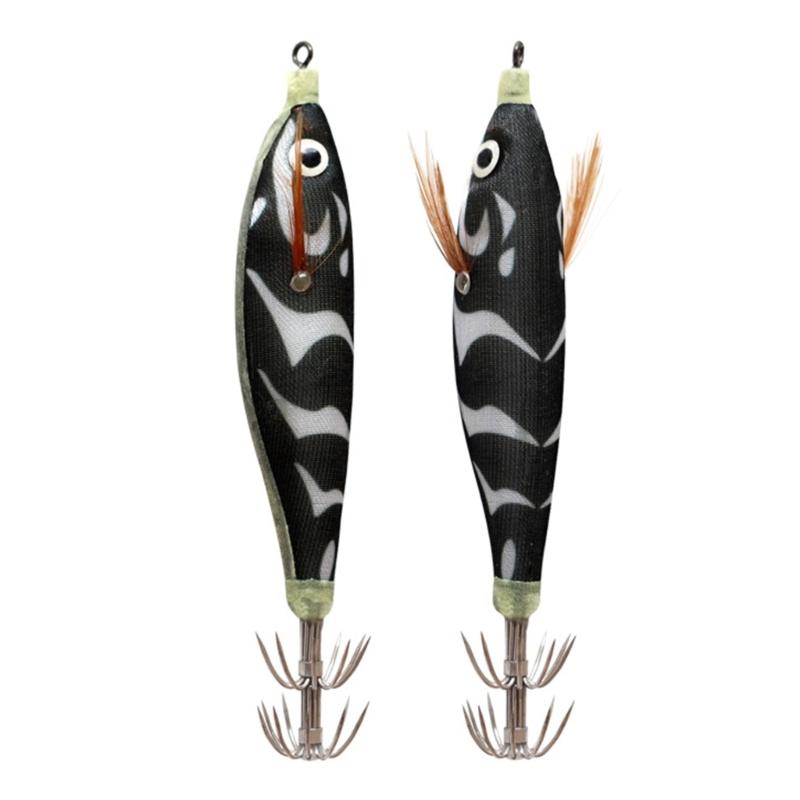 Luminously Squid Jigs Hook Fishing Lures Baits Hard Artificial Shrimp Baits with Hook Hard Night Fishing Baits Enduring