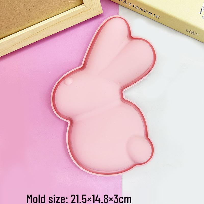 12-Cavity Braided Wavy Long Strip Gummy Mold, Crayon, Knife & Fork, Panda Mousse Pudding Mold