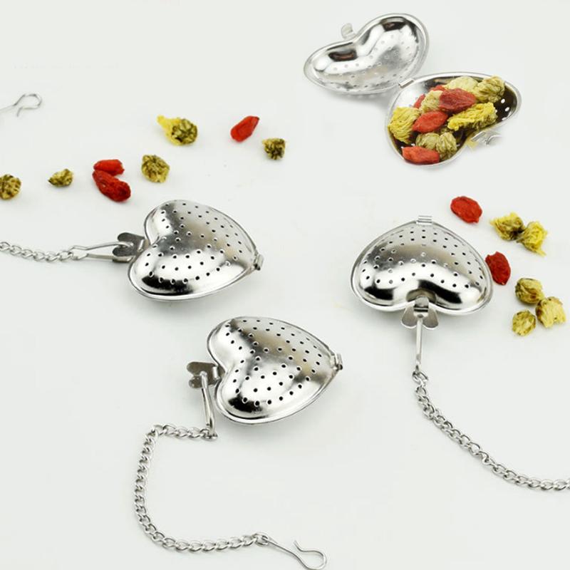 Buy Heart Shaped Tea Infuser Spoon Strainer Stainless Steel Steeper