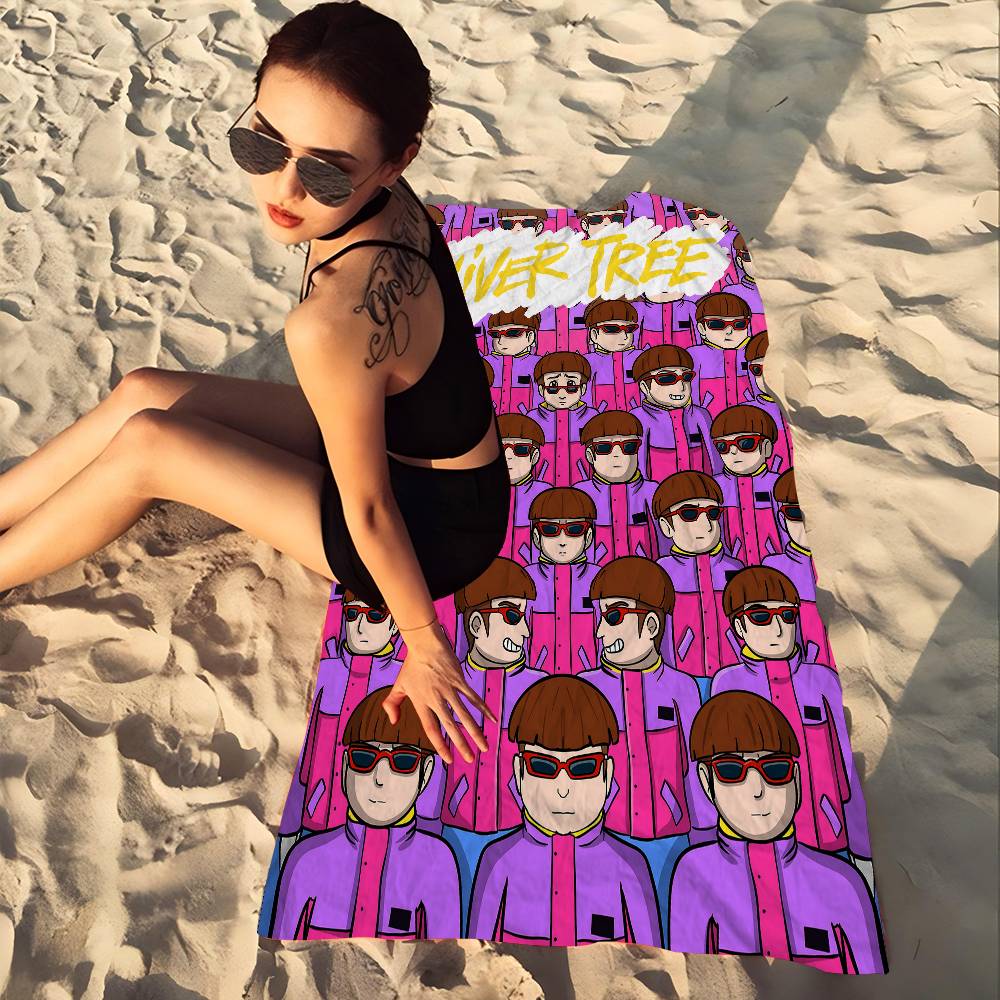 Asciugamano da Spiaggia Stampato in Microfibra del Cantante Oliver Tree Nickell Alpinismo Yoga Spiaggia Nuoto Corsa Asciugamano Morbido Assorbente