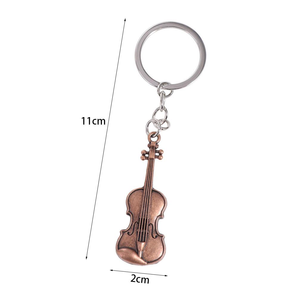 Cello Violin Key Chain Classical Musical Instrument Pendant Vintage Violin Keyring  Friends