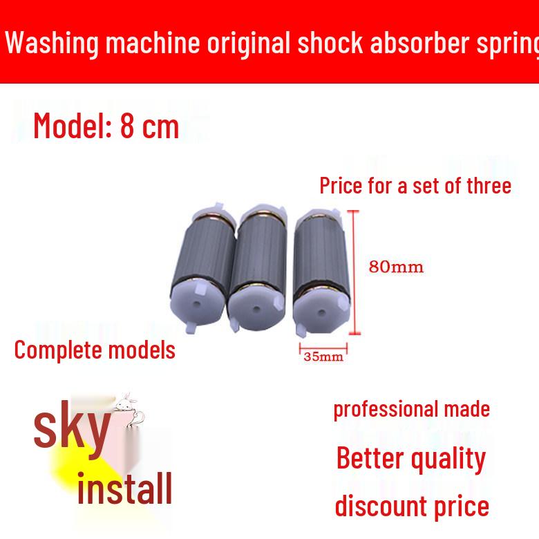 Semi-Automatic Washing Machine Shock-Absorbing Feet & Thicker Springs Kit