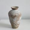 Wabi-Sabi Ceramic Vase: Retro, Handmade Pottery for Zen Flower Arrangements In Homes or Hotels.