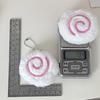 Plush Fish Cake Keychain Hanging Ornament for Fish Enthusiasts Handmade Key Chain Jewelry Decorative Fish Accessory