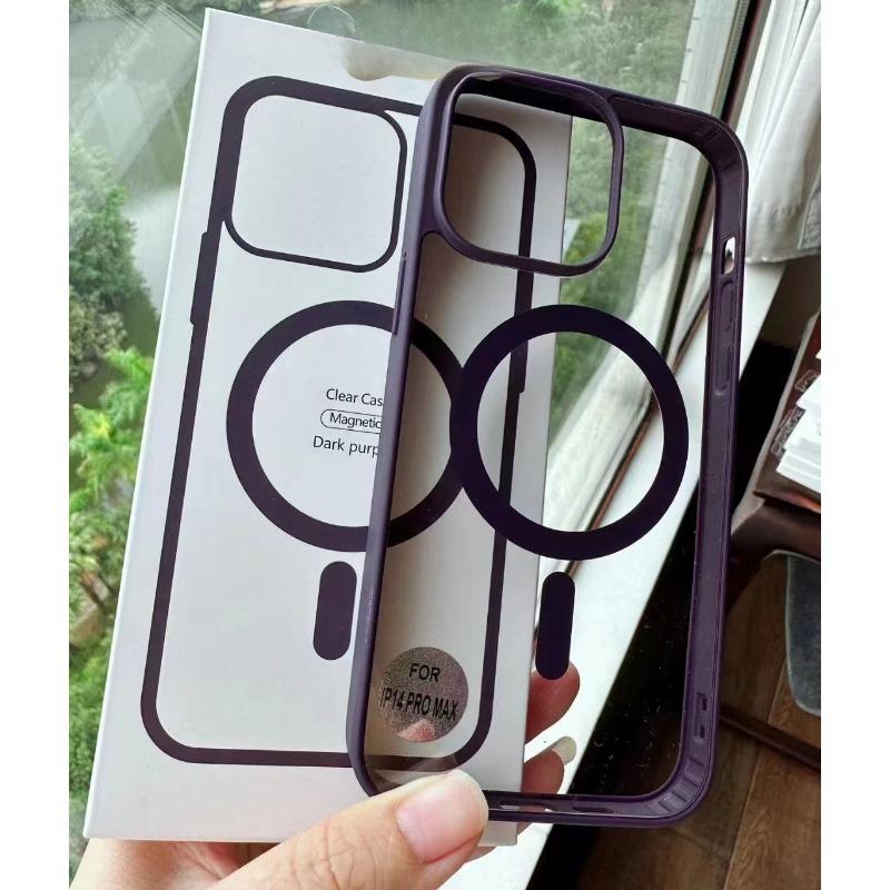 

Applicable To Apple 15 Matte Skin-sensitive Magnetic Suction Case IPhone16Pro Color Large Hole Acrylic Protective Case Apple 16Plus