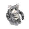 Trend Master Petting Cat Kitten, American Shorthair (Gray Stripes) [Patient-Friendly Plush Toy That Melts When Petted] Realistic Communication Robot
