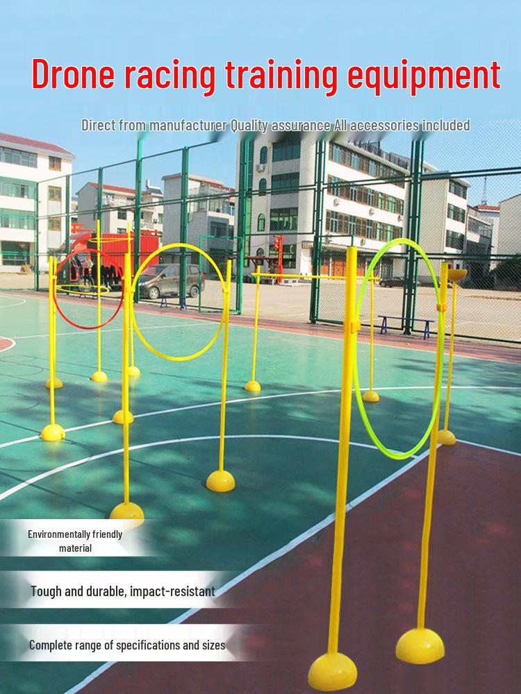 Drone Racing and Sports Training Pole: Obstacle, Marker, Weaving, and High Jump Equipment for Football and Basketball 1m Pole