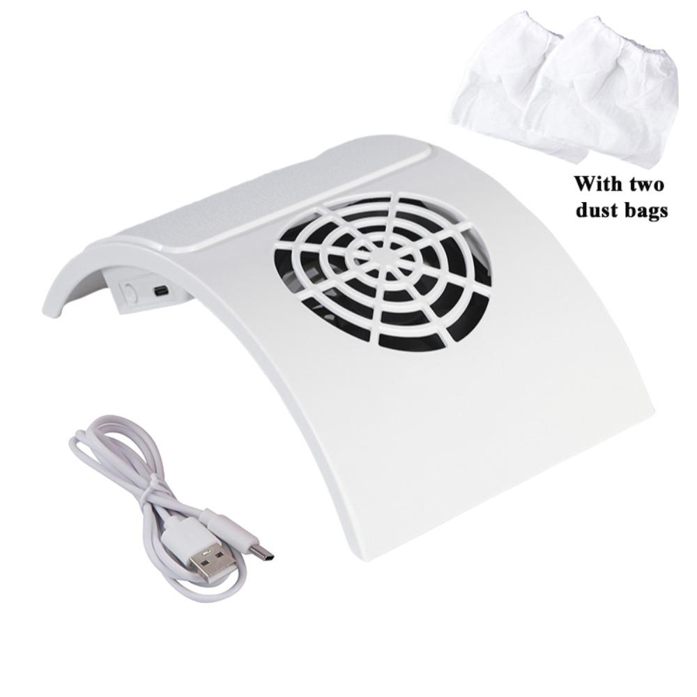 Powerful Nail Dust Collector USB Polishing Special Dust Collector for Home Salon белый