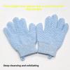 Nylon Doppelseitige Bade-Peeling-Handschuhe - Fünffinger-Peeling-Handtuch