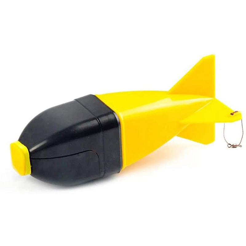 

1pcs Fishing With A Baited Cage A Designated Spot A Tool For Sinking To The Bottom A Long-distance Fishing Baiting Device жовтий