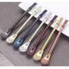 Tea Straws Filtered Spoons Juice Coffee Drinking Straw 6 Colors