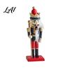 Decorative Wooden Nutcracker Soldier Figurine Handcrafted Solid Wood Christmas Tabletop Ornament Holiday Table Decor for Desk And Bookshelf