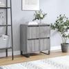 Vidaxl Chest of Drawers, Sonoma Oak Grey, 60X35X70 Cm, Wood-Based Material