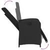 Vidaxl 5-Cz. Garden Furniture Set With Cushions, Black, Poly Rattan