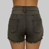 Women's Color Jeans Stretch Slim Fit Distressed Denim Shorts