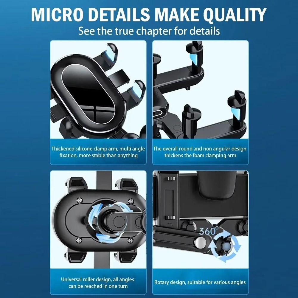 Adjustable Rearview Mirror Phone Mount Bracket 360 Rotating Mobile Cell Support Tools  Travel