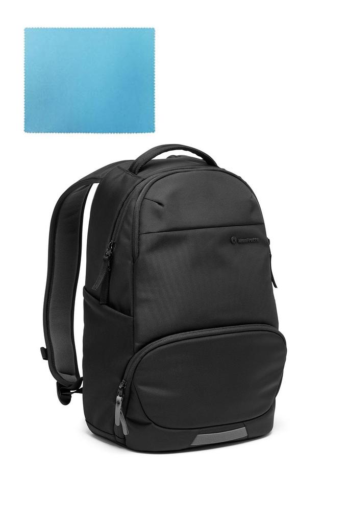 Manfrotto Advanced III Active 18L Cleaning Cloth for DSLR JP A00017BMB Backpack, Capacity, Black, Included, Lightweight, Compact, Water-Repellent,