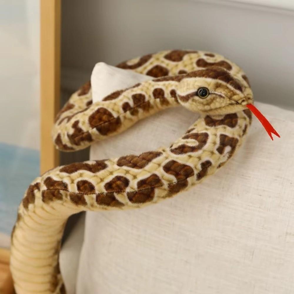 Lifelike Stuffed Snake Doll Giant Stuffed Animal Snake Funny Long Snakes Plush Toy Game Props