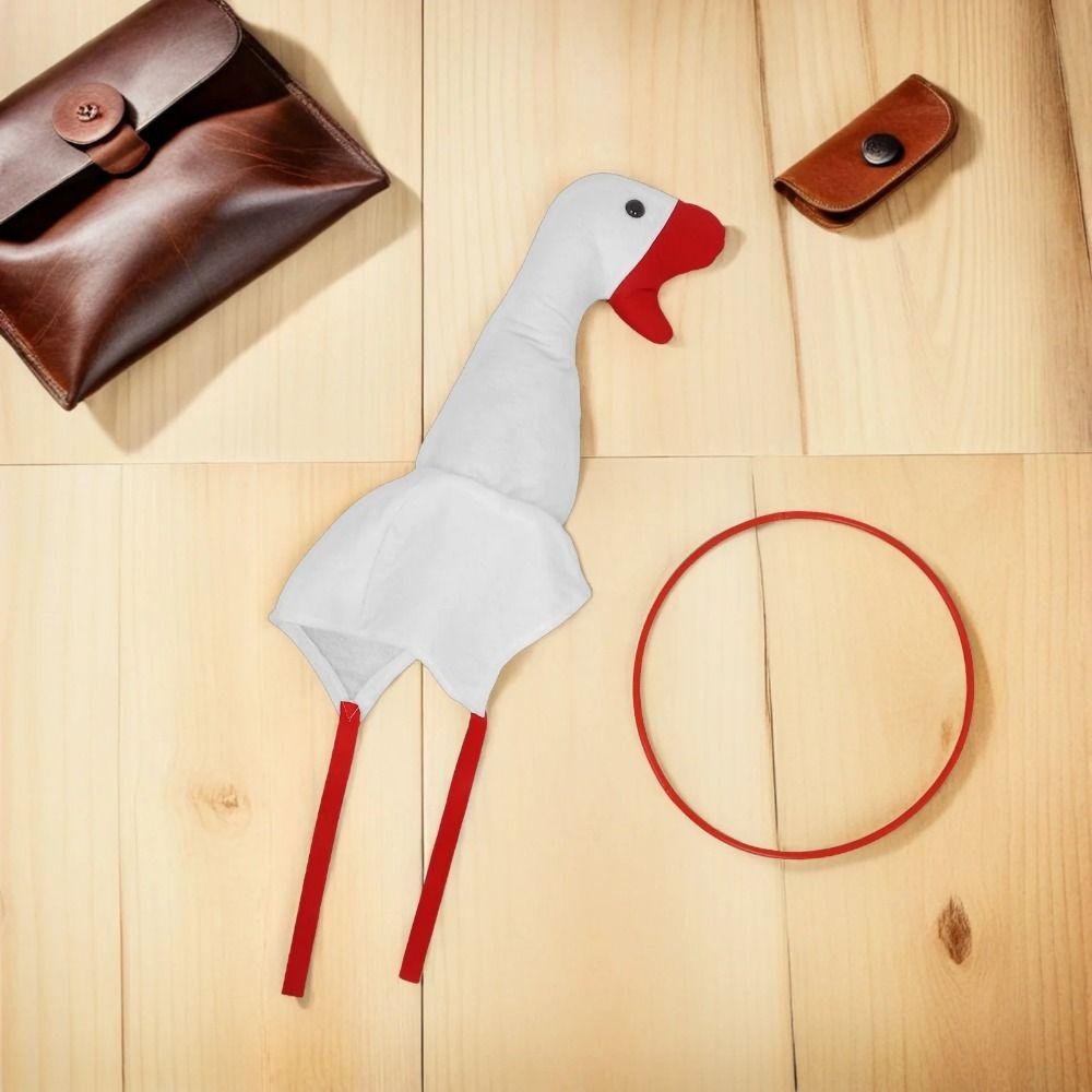 White/Pink Halloween Party Hat Creative Cartoon Goose Hat Big Goose Headgear  Cosplay Costume
