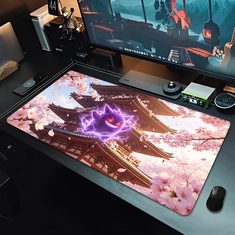 Office Mouse Pad Gamer Highquality natural rubber base PC Computer Desk Mat Pokemon Gengar Gaming Accessories Extended Mousepad