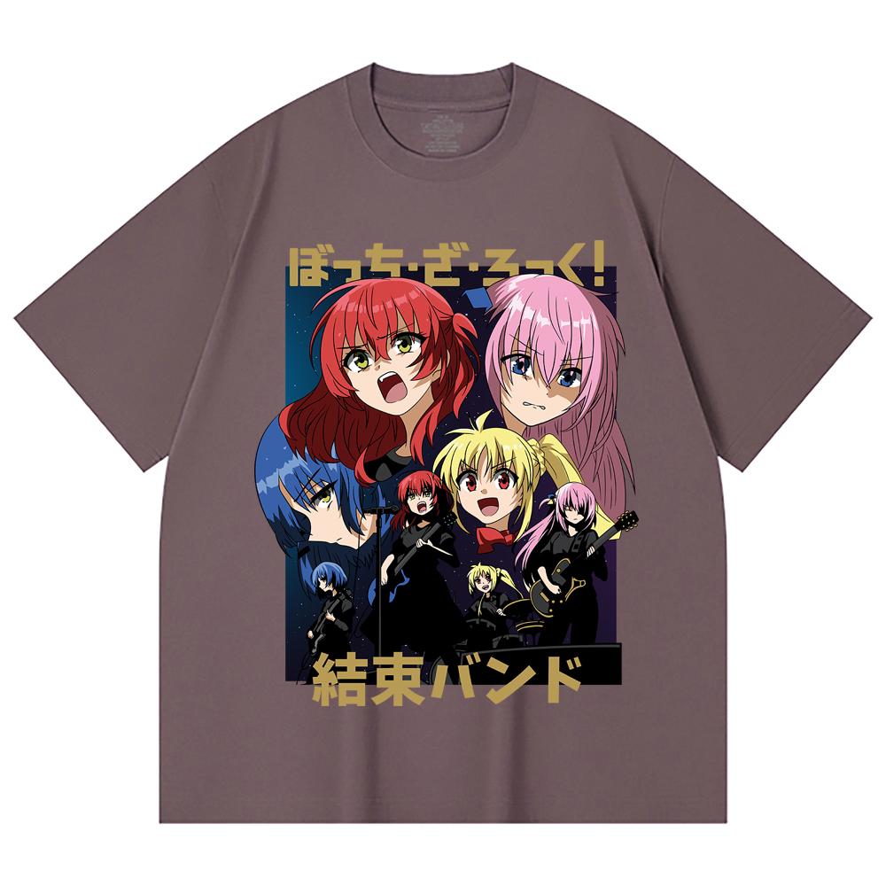 230 Gsm 100% Cotton Bocchi The Rock V1 Print Unisex Heavy Cotton T Shirt
