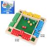 Shut The Box Dice Game 2-4 Player Family Wooden Board Table Math Games for Kids Adults 8 Dices Classics Tabletop Version Games