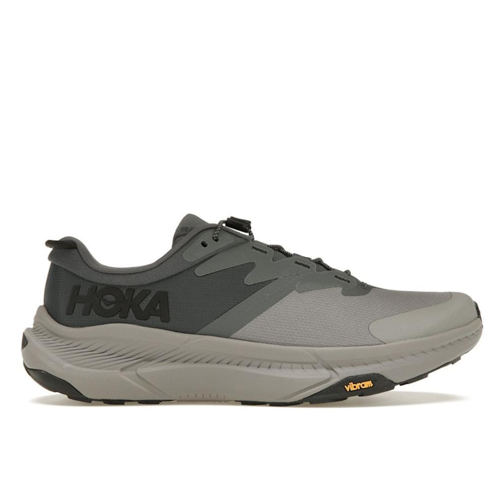 HOKA Transport Castlerock Black Men Sneakers Grey 1123153-CKBC