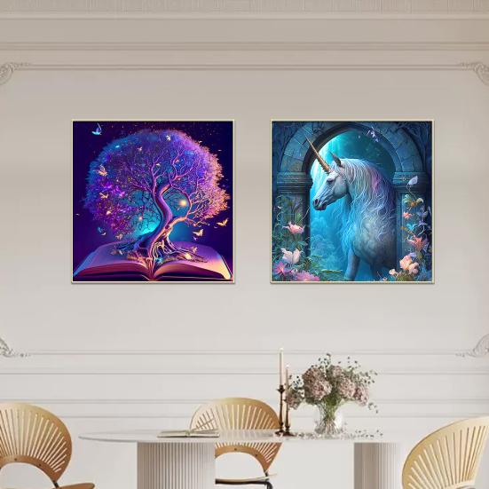 1 Set DIY Diamond Painting Kit Exquisite Owl Pattern Rhinestone Picture Craft Set for Home Decoration