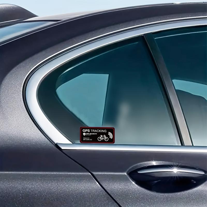WARNING Motorcycle Sticker Anti-Theft Decal for Bike Scooter Car Warning Dash Cam Recording Sticker for Cars, RVs, Truck, Motor