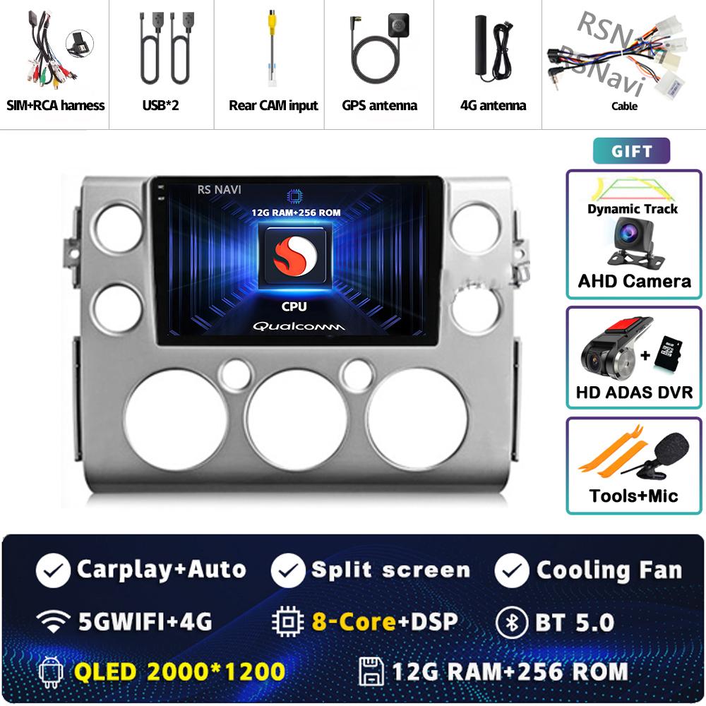 Android 14 Carplay Auto For Toyota FJ Cruiser J15 2006 - 2020 Car Radio 4G WIFI Player Multimedia srereo Navigation Video GPS BT