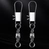 High Strength Fishing Swivels and Snap Swivels, Heavy Duty Round Bearing Swivels with Welded Rings for Saltwater Fishing
