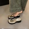 Shoes for Women Outside Slides Height Unique Shoe Summer Woman Flip Flops Slippers Footwear Casual Original on Sale 2025 Sandals