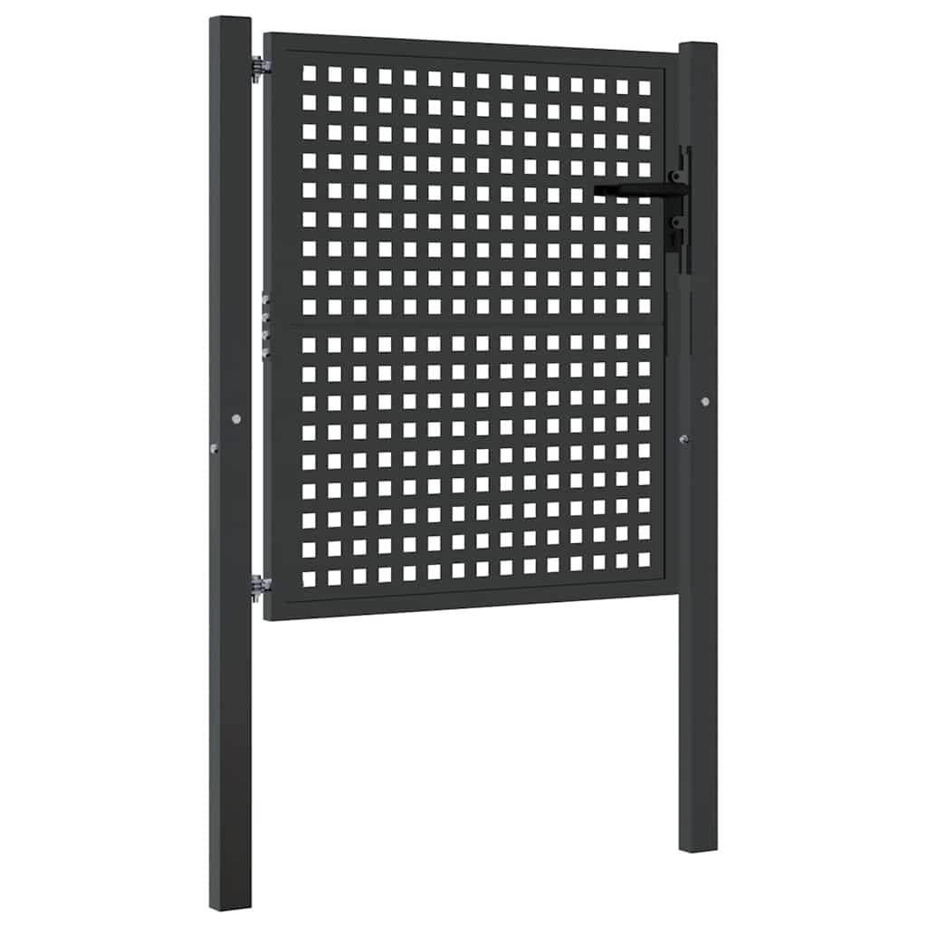 Gartentor Anthrazit 100x100 cm Stahl